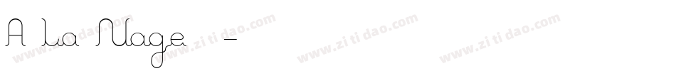 A La Nage手机版字体转换